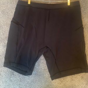 Lulu Lemon black linerless shorts 9” Medium